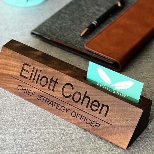 Desk Name Plate Etsy