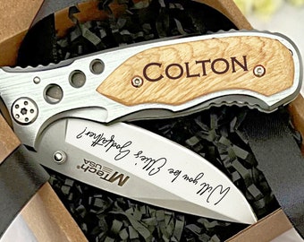 Godfather Proposal Gift, Engraved Pocket Knife from Godchild