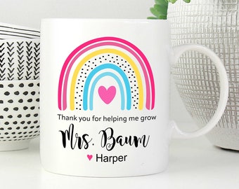 Teacher Gift Coffee Mug Personalized 11oz Ceramic