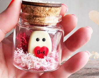 Pet Ghost in a Bottle - Glows in the Dark | Personalized Valentine's Girlfriend, Boyfriend Couple's Gifts