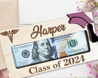 Graduation Money Holder, Personalized Graduate Cash Holder, College Graduation Gift