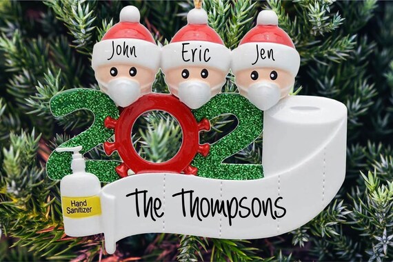 2020 Christmas ornament Covid Personalized tree