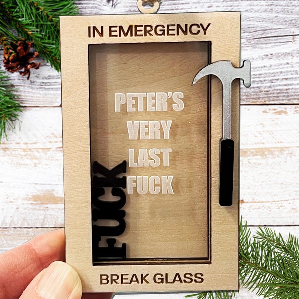 Very Last Fuck Ornament - Coworker Gift Gag Gift Ornament - Funny Ornament - Adult Humor