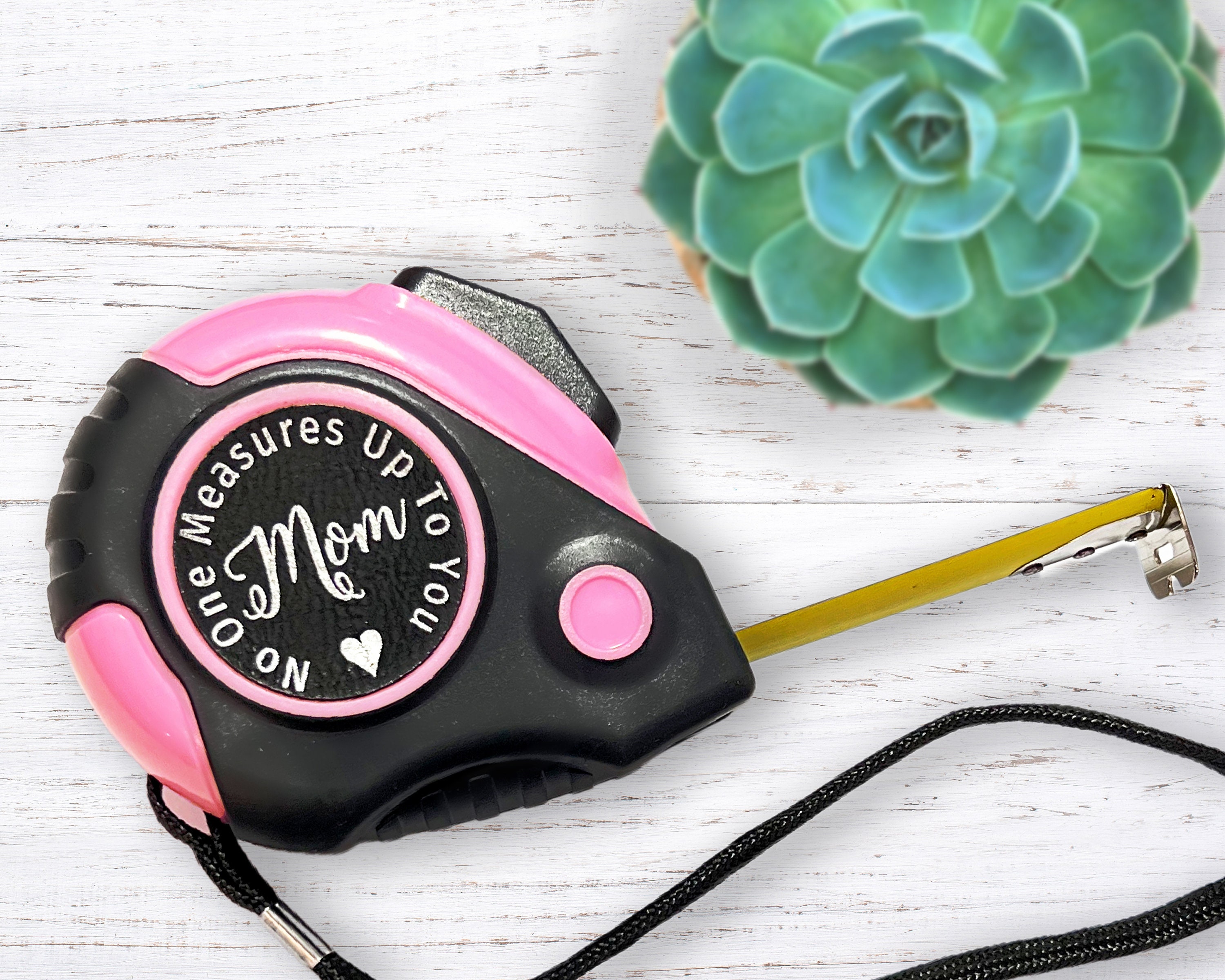 Personalized Pink Measuring Tape for Mother's Day Engrave Any Name