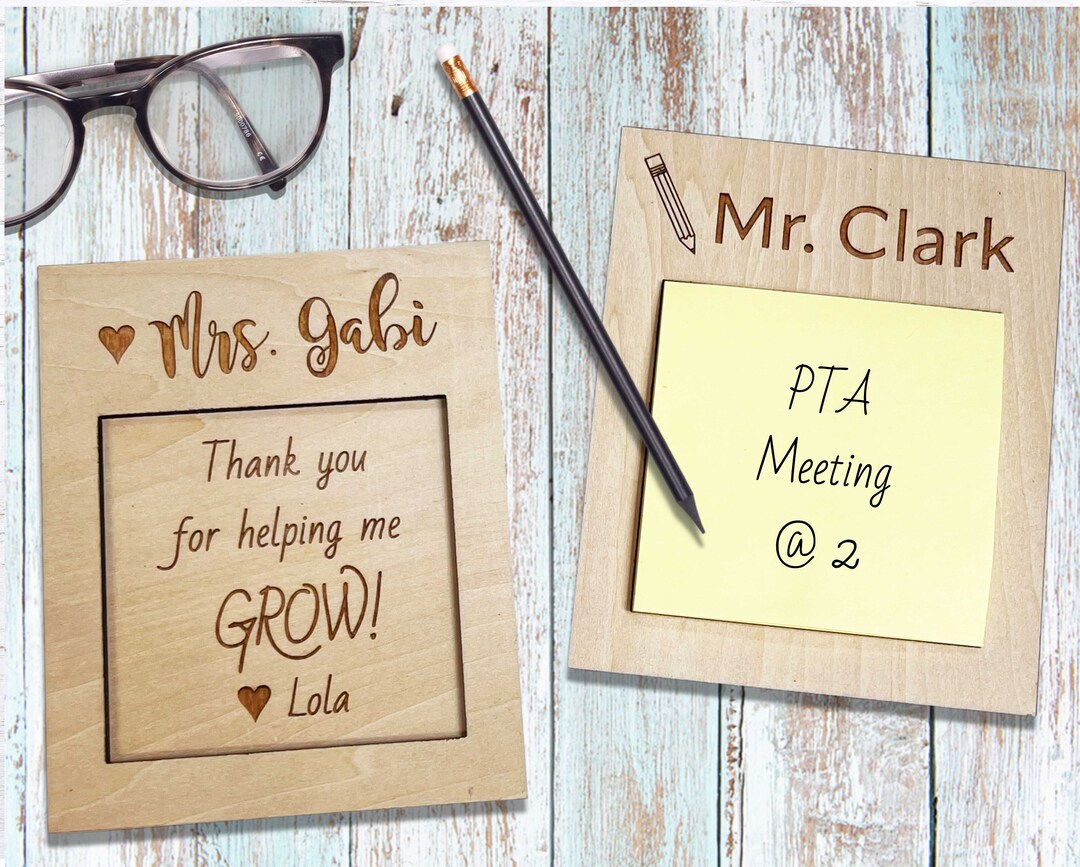 Teacher Sticky Note Holder Personalized Etsy