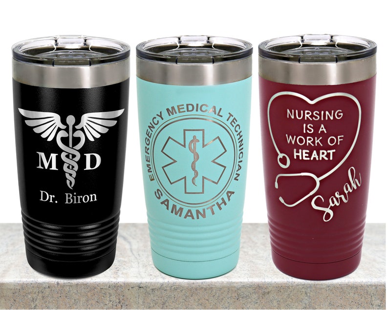 Personalized Medical tumbler for Doctor Nurse EMT Etsy