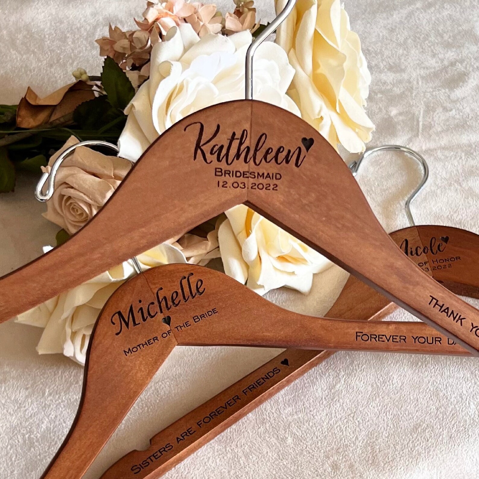 Personalized Bride Hanger Wedding Dress Hanger Bridal Dress Etsy