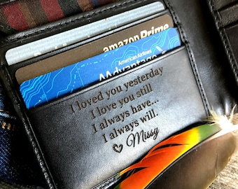 Custom leather wallet • Personalized leather wallet • black leather wallet • personalized wallet • Anniversary gift for man Black 7751 >