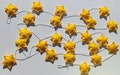Yellow garland/stars garland/yellow nursery/yellow birthday party decor/star nursery/kids decor/Modern kids room/baby shower / wedding decor product logo