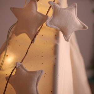White Garland, Wall Hanging Decor, Star Garland Nursery, Nursery Decoration, Photoshoot Backdrop, Baby Shower, Sustainable Party decoration