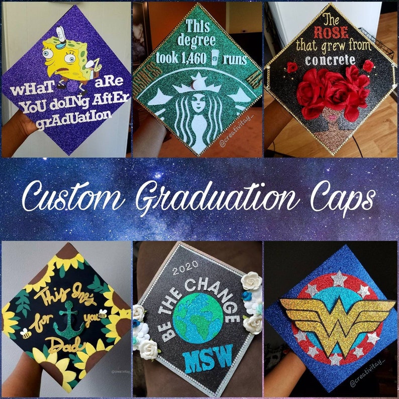 Graduation Cap Topper, Customized Graduation Cap Topper, Personalized Graduation Cap Topper , Class of 2024 zdjęcie 1