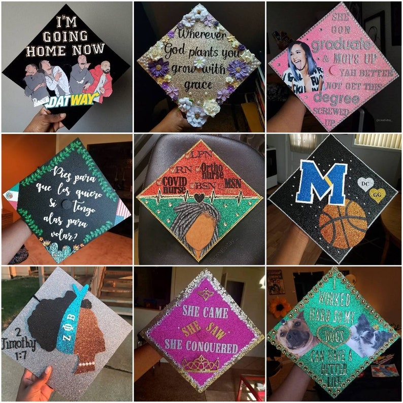 Graduation Cap Topper, Customized Graduation Cap Topper, Personalized Graduation Cap Topper , Class of 2024 zdjęcie 2