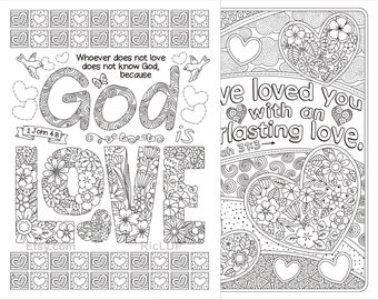 Coloring Pages For 1 John 4:8 3