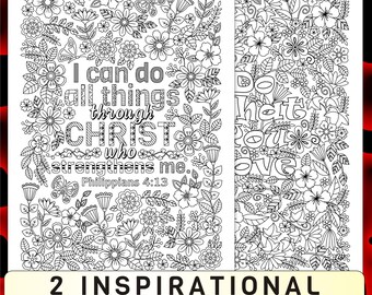 Floral Coloring Pages: Inspirational Zen Doodle Art (PDF & JPEG)
