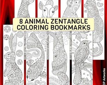 8 Printable Animal Coloring Bookmarks for All Ages – Animal