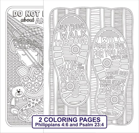 Color Your Own Psalm 23:4 Fuzzy Posters (Per Dozen)