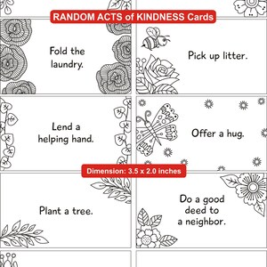 Set of 30 Printable random Acts of Kindness Cards - Etsy