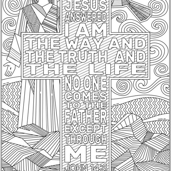 Book of John Colouring Pages Etsy