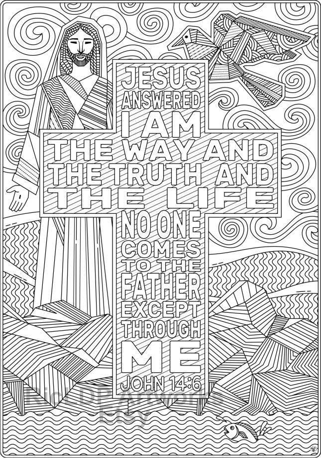 Coloring Pages Of Jesus Life