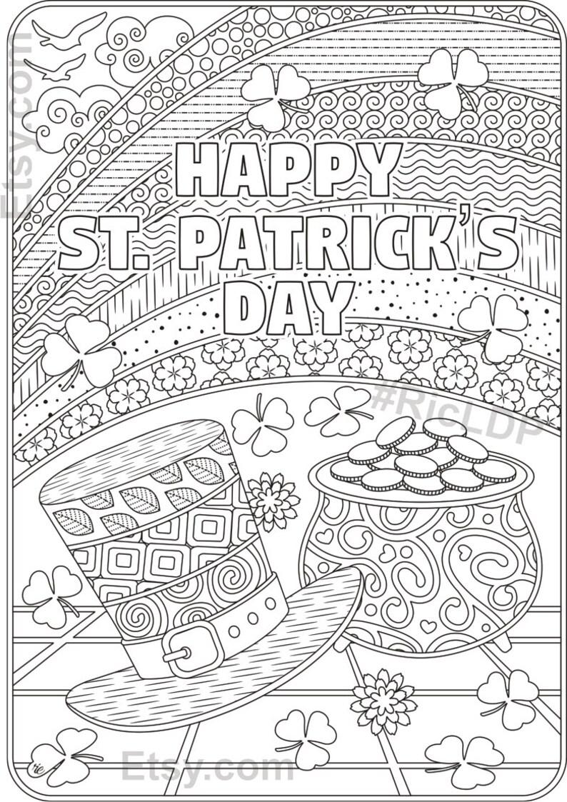 the pub pembroke gardens st patricks day coloring