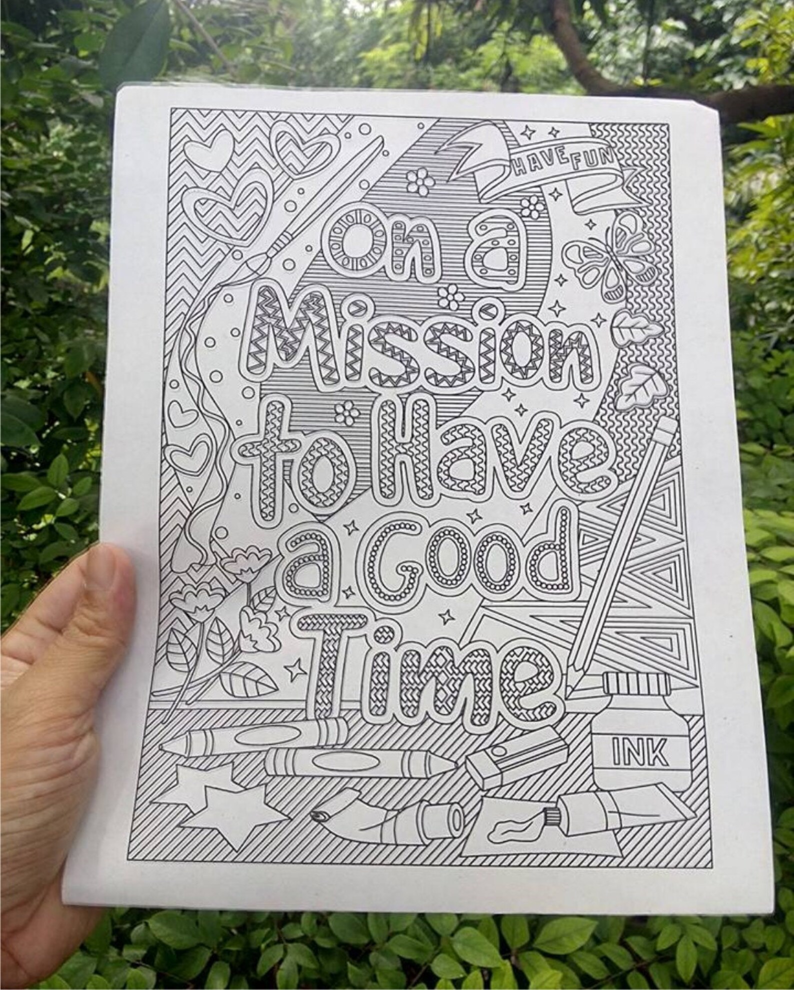 Four Positive Vibe Coloring Pages Spread Good Vibes on a Mission to ...