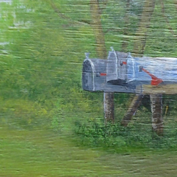 Mailbox Painting Etsy