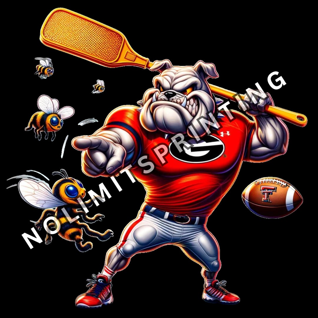 Funny Bulldogs Vs. Tech Rivalry PNG Etsy