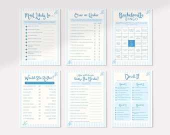 Love on the Lake Bachelorette Game Bundle, Lake Bachelorette Games, Printable Bach Games Editable Canva Love on the Lake, Camp Bach Games