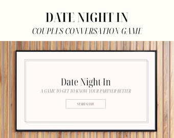Couples Date Night Game Template, Long Distance Relationship Game Editable Canva, Couple Conversation Card Game Digital, Date Night Game