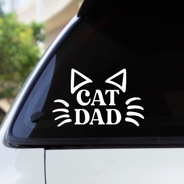 Cat Dad Decal Sticker / Multiple Colors