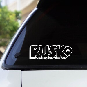 Rusko Decal Sticker / Multiple Colors
