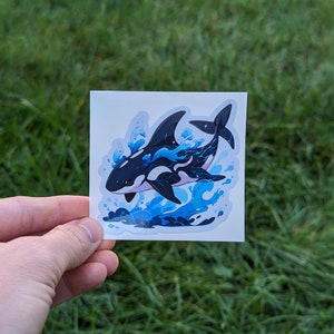 Orca Killer Whale 3&quot; Waterproof Sticker