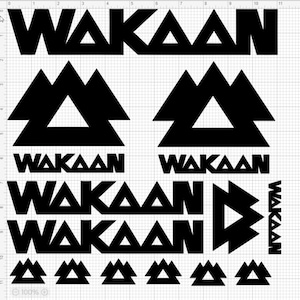 Wakaan Decal Sticker Sheet (13 Decals)