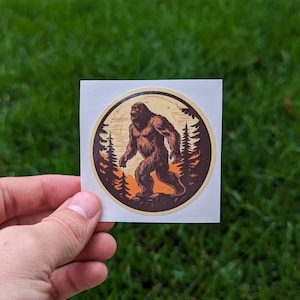 Bigfoot Sasquatch 2.5&quot; Waterproof Sticker