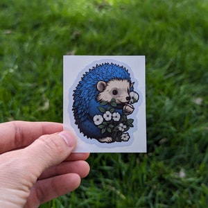 Cute Hedgehog 2.75&quot; Waterproof Sticker