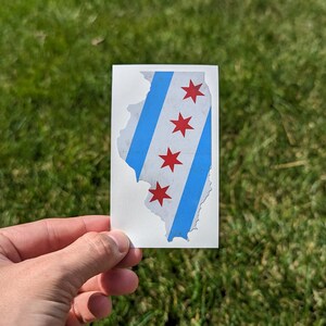 Chicago Illinois 4" Waterproof Sticker