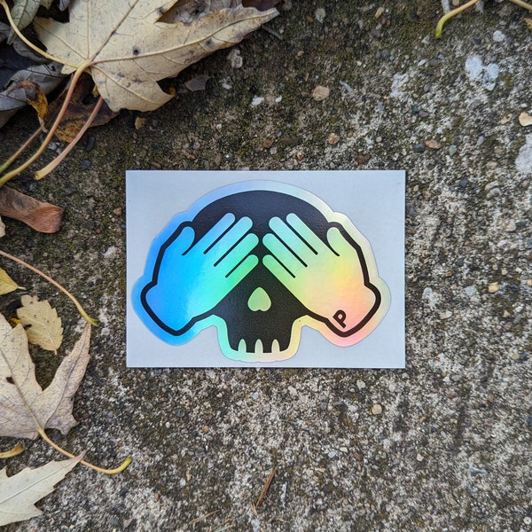 Peekaboo 3.5" Holographic Sticker