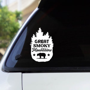 Great Smoky Mountains Decal Sticker / Multiple Colors
