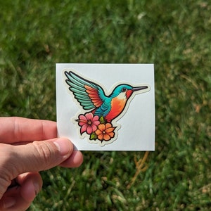 Hummingbird 2.75&quot; Waterproof Sticker