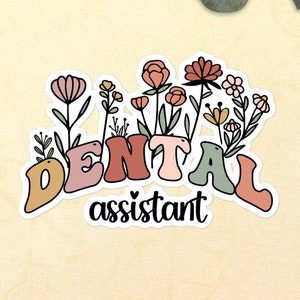 Adesivo para assistente dentário, presentes para assistente dentário, presentes para assistente dentário, adesivo para assistente de dentista, presente para assistente de dentista