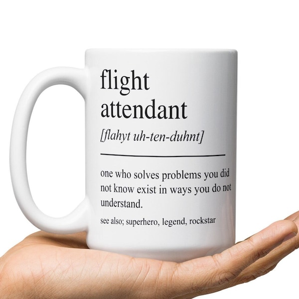 Funny Flight Attendant Gifts, Personalized Flight Attendant Mug, Gifts For Flight Attendant, Flight Attendant Retirement Gift, Birthday Gift