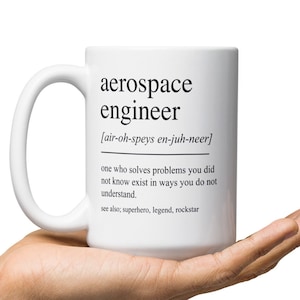 Luft- und Raumfahrtingenieur-Geschenke, lustige Luft- und Raumfahrtingenieur-Becher, Luft- und Raumfahrtingenieur-Abschlussgeschenk, Luft- und Raumfahrttechnik-Absolvent