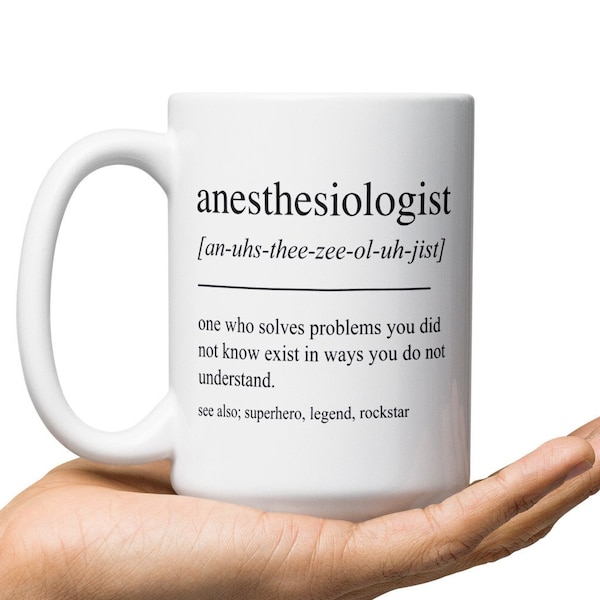 Personalized Anesthesiologist Gift, Funny Anesthesiologist Mug, Anesthesiology Graduation Gift, Anesthesiologist Graduate