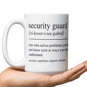 Funny Security Guard Gifts, Personalized Security Guard Mug, Gifts For Security Guard, Security Guard Retirement Gift, Birthday Gift