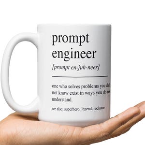 Presente para Engenheiro Rápido – Caneca de IA Engraçada para Desenvolvedores, Programadores e Profissionais de Tecnologia – Caneca de Engenheiro Rápido, Presente para Engenheiro Rápido