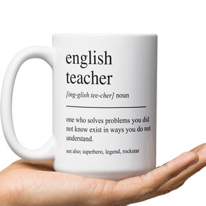 English Teacher Gift Idea, English Teacher Mug, Gift For English Teacher, English Teacher Coffee Mug, English Teacher Appreciate Gifts