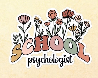 Naklejka Psycholog Szkolny, Prezent Psychologa Szkolnego, Prezenty Dla Psychologa Szkolnego, Naklejka Psycholog Szkolny, Prezent Psycholog Szkolny