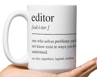 Personalized Editor Gift, Funny Editor Mug, Gift For  Editor, Editor Graduation Gift, Editor Graduate, Editor Graduation Gift Ideas