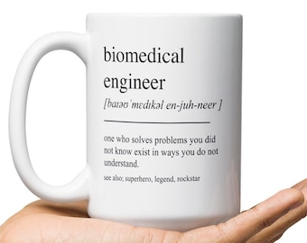 Personalized Biomedical Engineer Gift, Funny Biomedical Engineer Mug, Biomedical Engineer Graduation Gift, Biomedical Engineer Graduate Gift