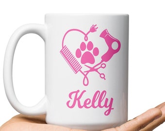 Personalized Dog Groomer Gift, Dog Groomer Mug, Gift For Dog Groomer , Custom Dog Groomer Gift, Personalized Dog Groomer Coffee Cup